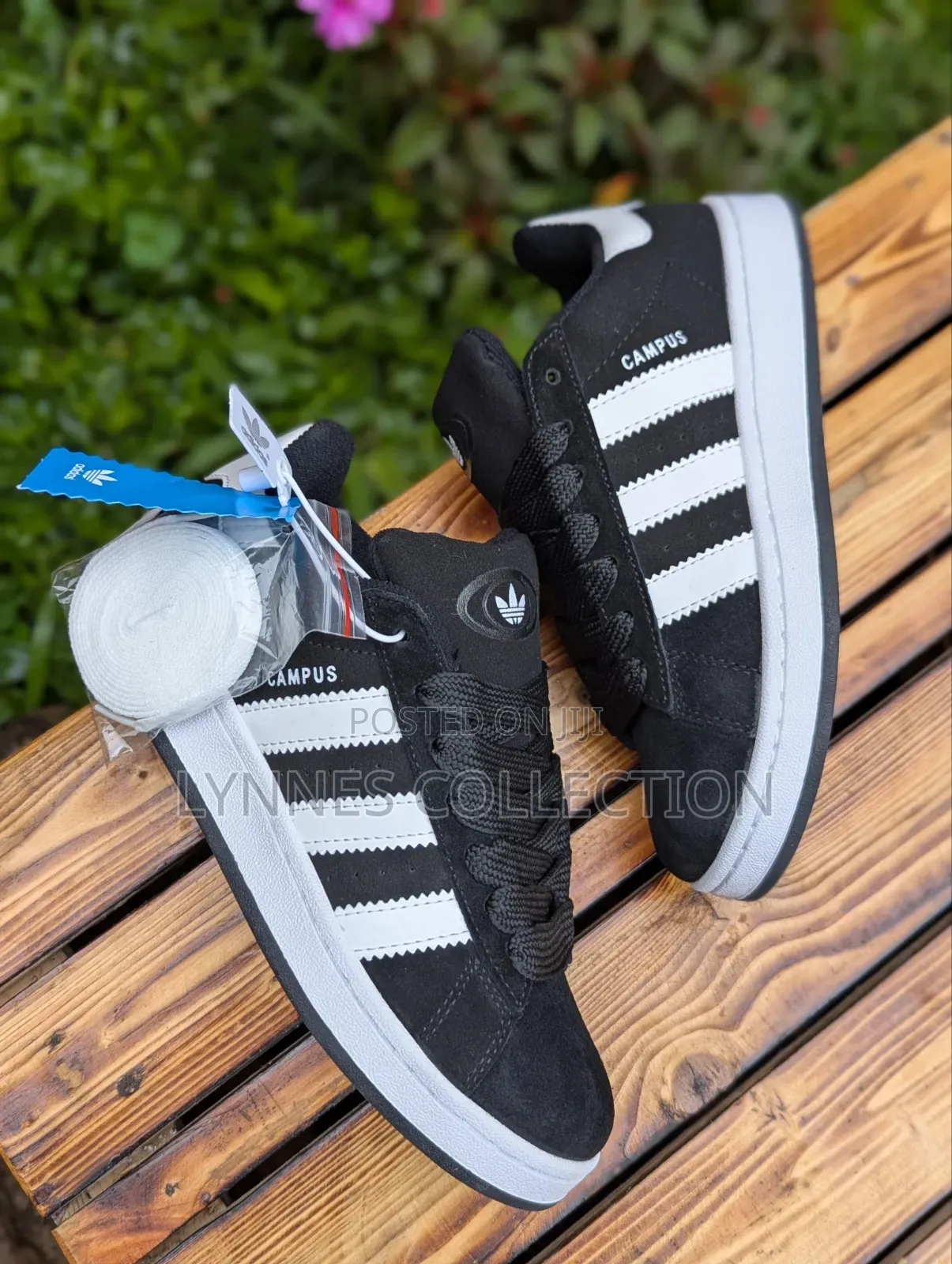 Adidas Campus Black/White Sneakers - Classic Streetwear Shoes