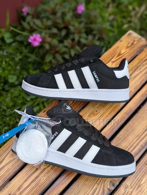 Adidas Campus Black/White Sneakers - Classic Streetwear Shoes