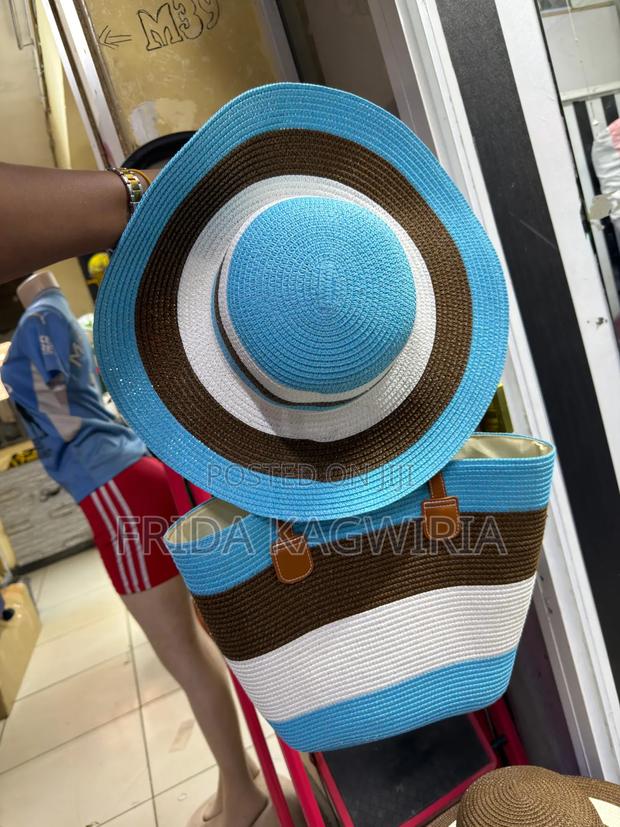 Matching Straw Bag and Hat for Summer - main view