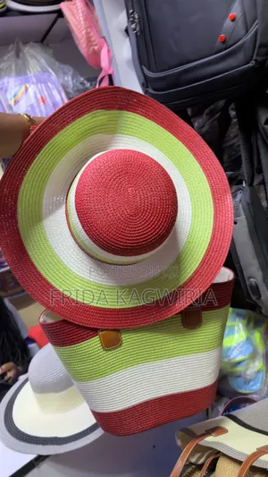Matching Straw Bag and Hat for Summer