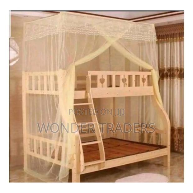 Double Decker Mosquito Net - Durable, Easy Assembly, Free Size