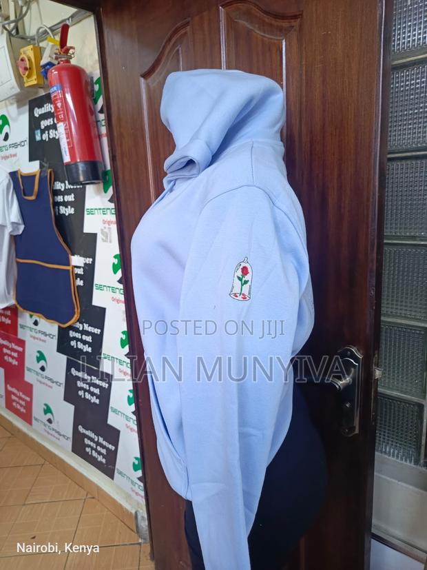 Customized Sky Blue Hoodie - thumbnail 2