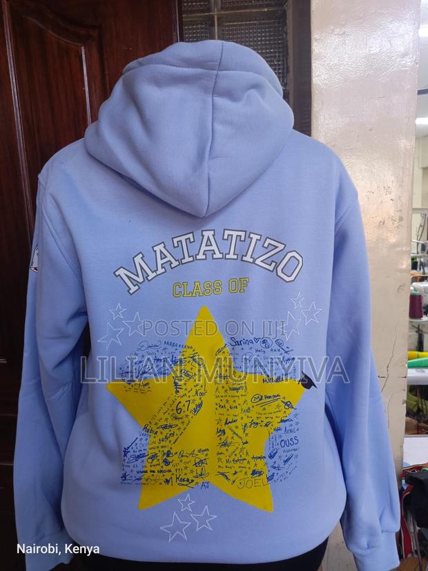 Customized Sky Blue Hoodie - thumbnail 3