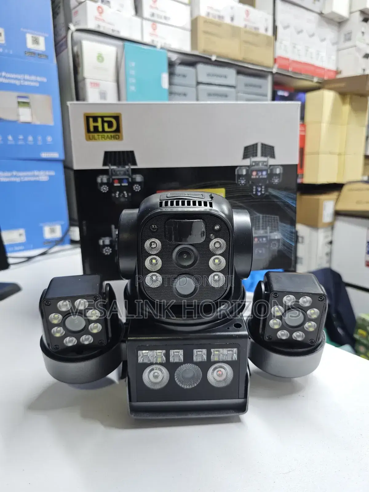 Triple Lens Dual Panel Solar Camera