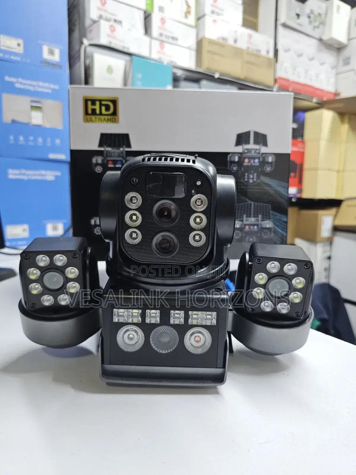 Triple Lens Dual Panel Solar Camera