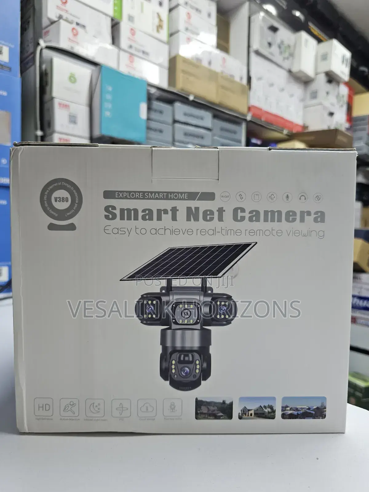 V380 Single Lens Solar Camera