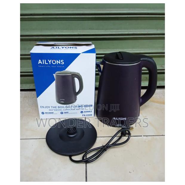 Ailyons 2.2l Electric Kettle- Purple and Black