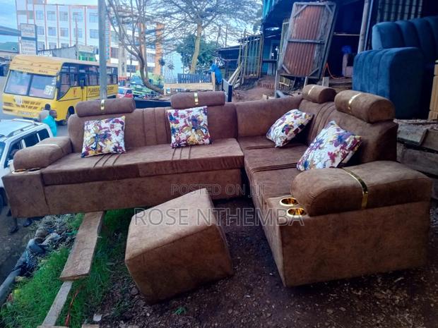 An L-Shaped 6 Sitter Sofa