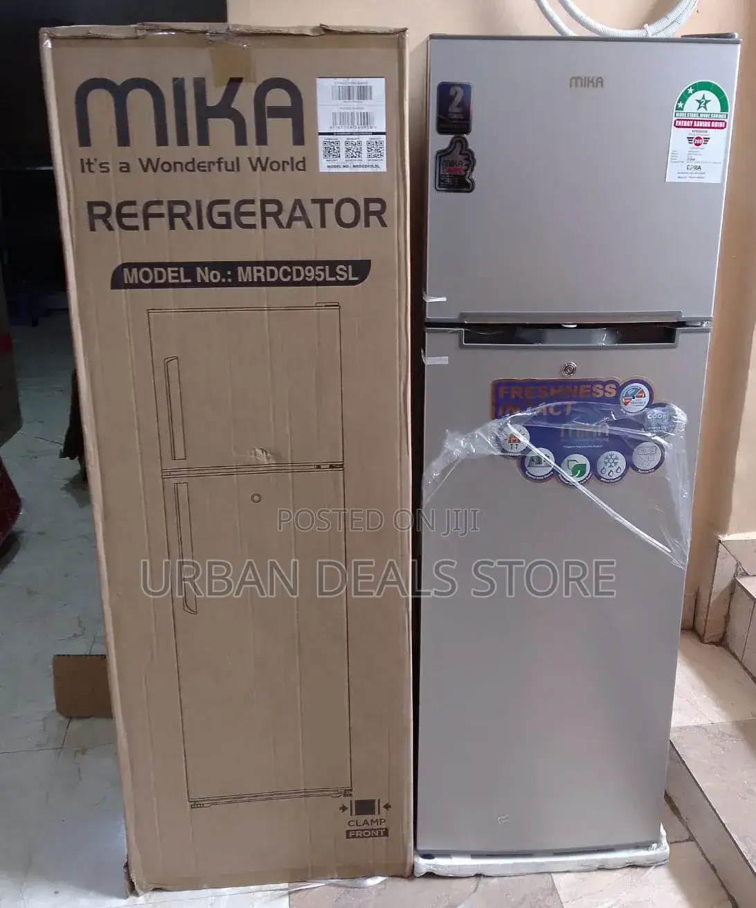 Mika 168 Litres Double Door Refrigerator