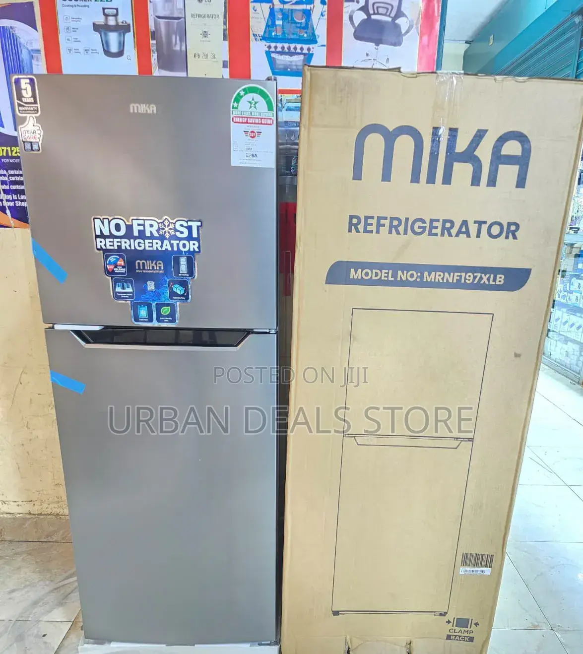 Mika 197 Litres No Frost Double Door Refrigerator