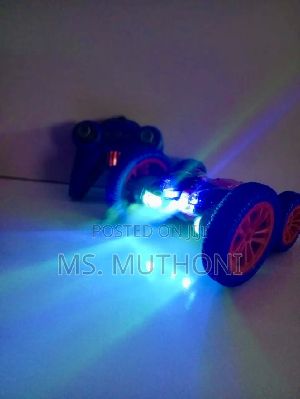 Spider-Man Rc Stunt Car With 360-Degree Rotation and Led Lights