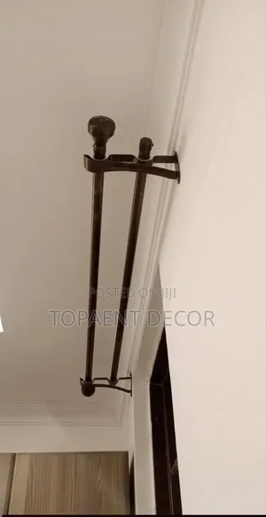 Powder Coated Antic Gold, Stylish but Heavy Duty Curtain Rod
