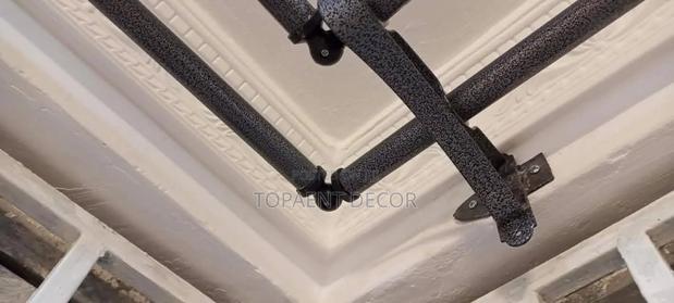 Powder Coated Curtain Rods With Quality Coating for Windows