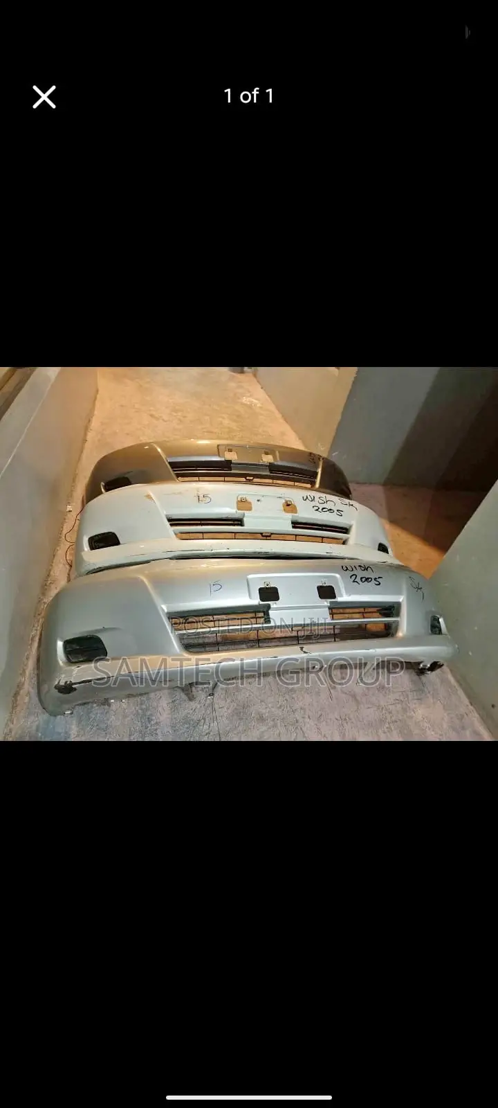 Toyota Wish 2005 Font Bumper