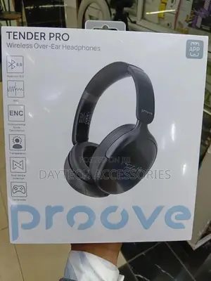 These Are Proove Tender Pro Wireless Over-Ear Headphones in Black.