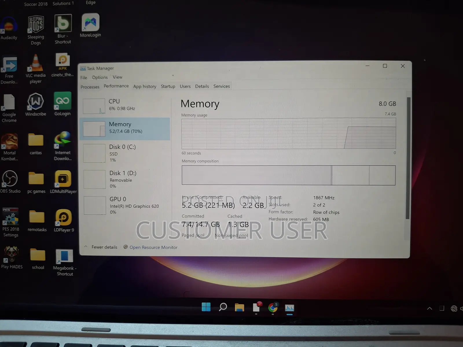 Laptop HP Elite X2 1012 G2 8GB Intel Core i5 SSD 256GB