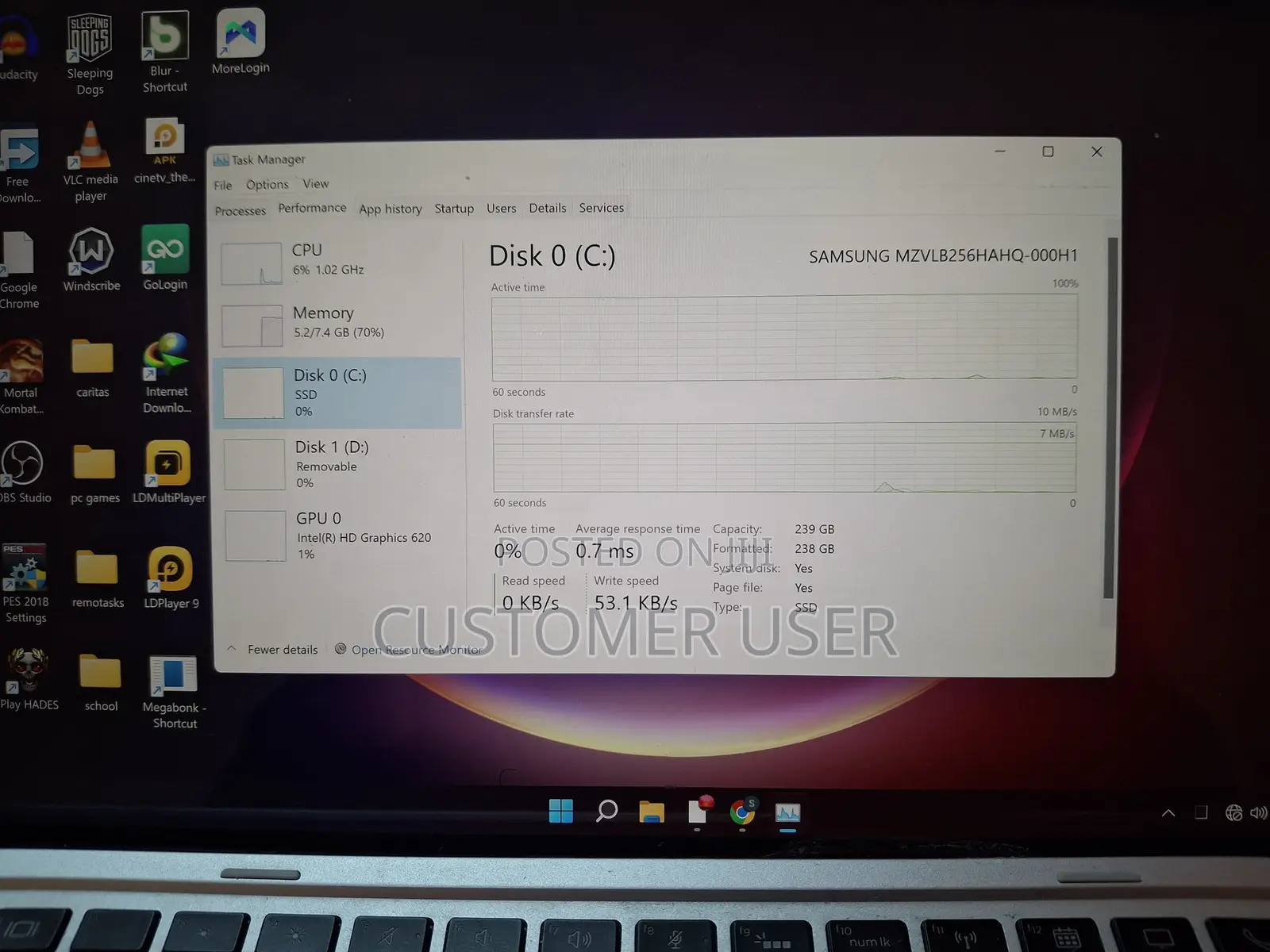 Laptop HP Elite X2 1012 G2 8GB Intel Core i5 SSD 256GB