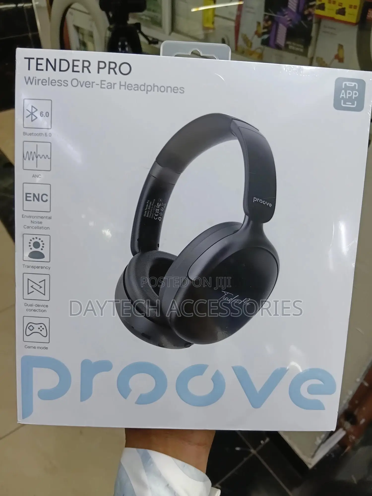 The Proove Tender Pro Wireless Over-Ear Headset - Black