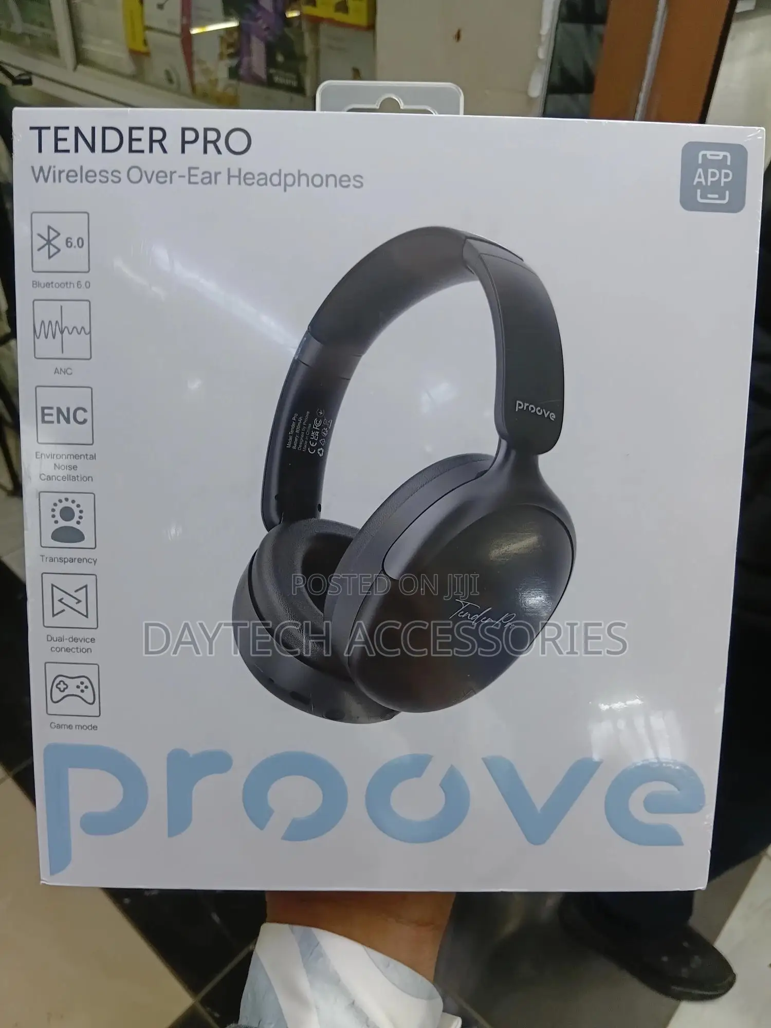 The Proove Tender Pro Wireless Over-Ear Headset - Black