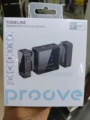 The Proove Toneline Wireless Lavalier Microphone in Black