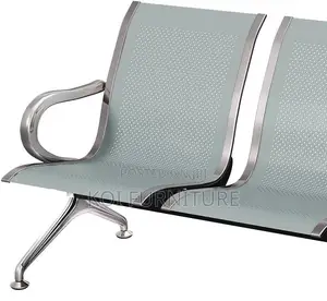 Office Benches; 3-Link Non-Padded Office Waiting Bench