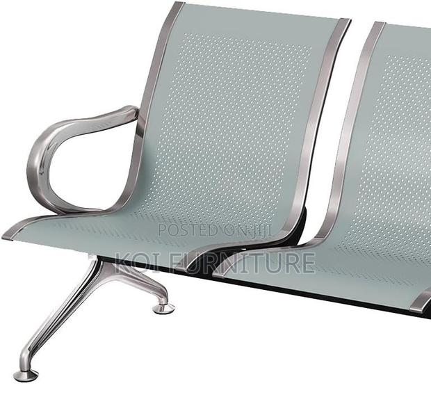 Office Benches; 3-Link Non-Padded Office Waiting Bench - thumbnail 4