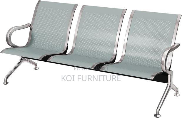 Office Benches; 3-Link Non-Padded Office Waiting Bench - thumbnail 6