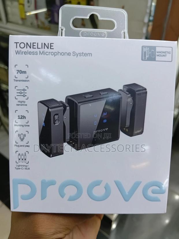 Wireless Lavalier Microphone Proove Toneline Black (Ptwm) - thumbnail 2