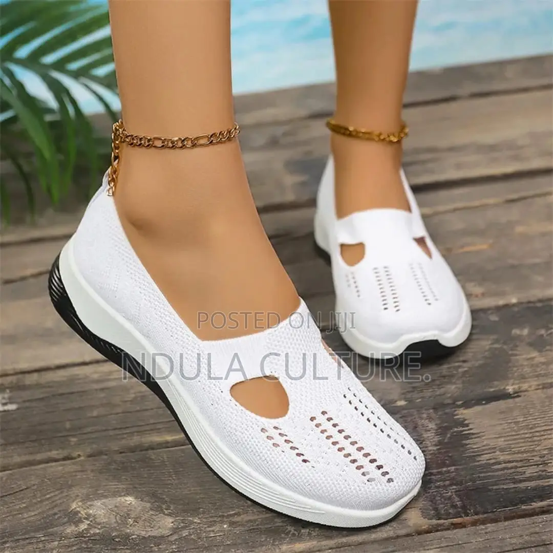 Lightweight Ladies Fashion Mesh Slip-Ons