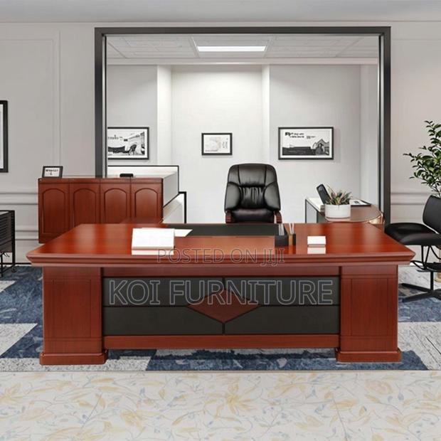 Office Desk; 1.8 Meters Exceutive Mahogany Office Desk
