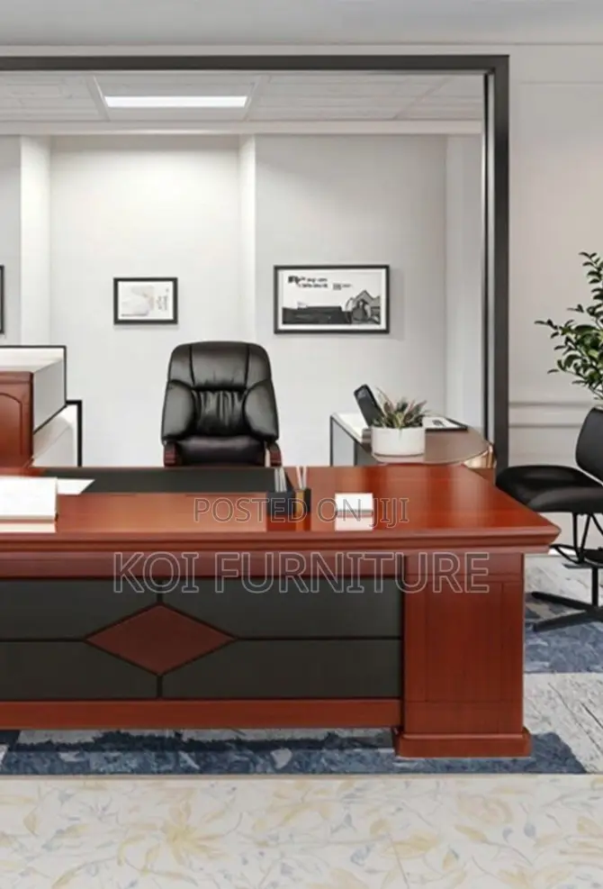 Office Desk; 1.8 Meters Exceutive Mahogany Office Desk