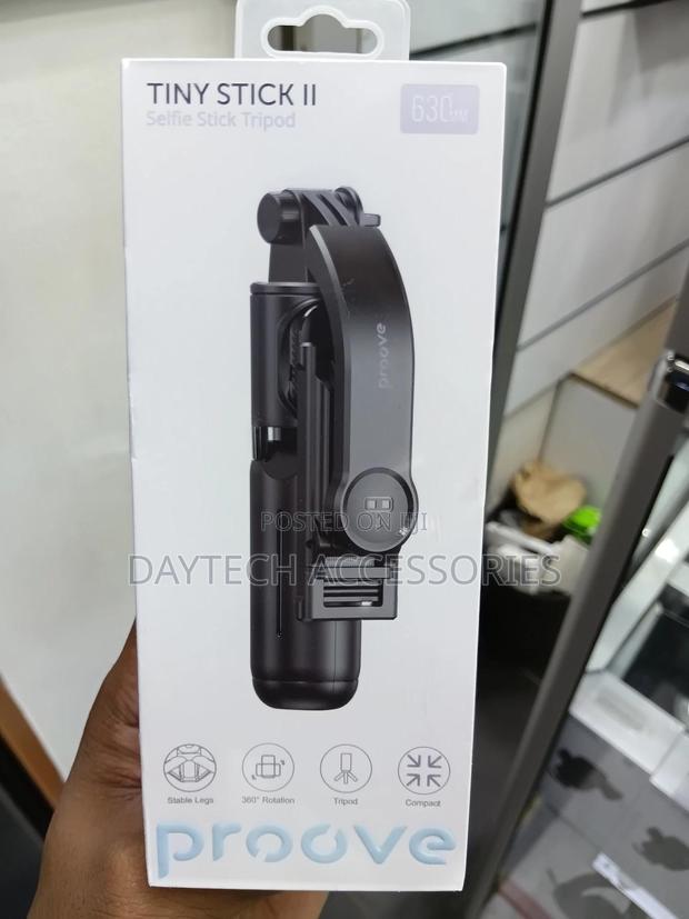 This Is a Proove Tiny Stick Ii Selfie Stick Tripod in Black.