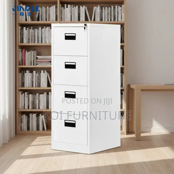 Office Cabinet; Bisley Steel Office Filing Cabinet With 4 Drawers