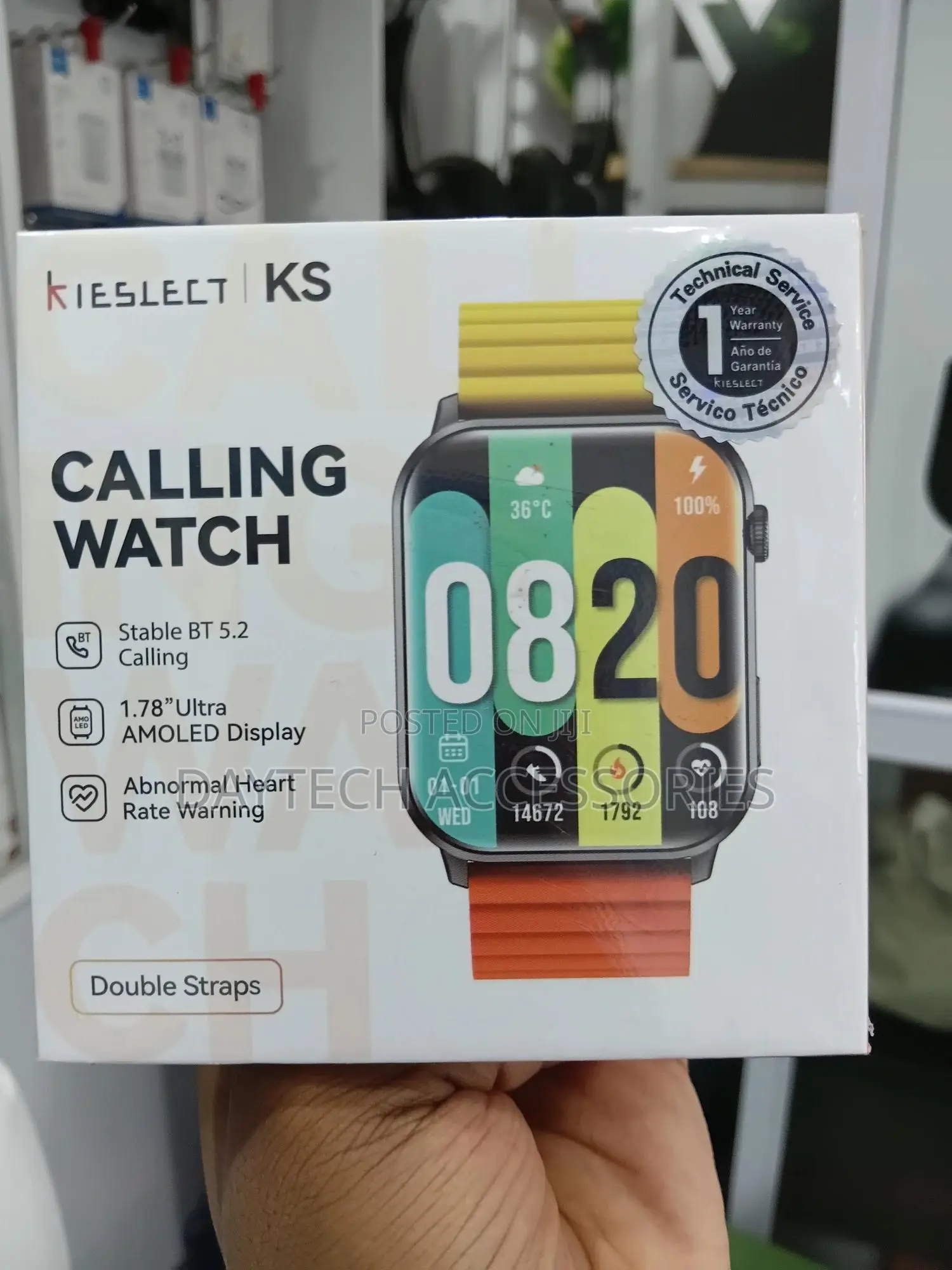 This Is a Kieslect Ks Calling Watch Featuring a 1.78" Amoled Display