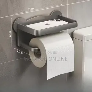 Punch Free Toilet Paper Holder