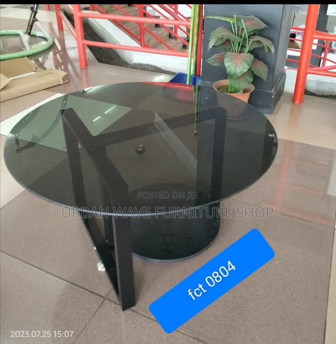Heavy Glass Black Coffee Table