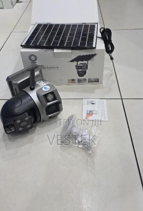 Dual Lens V380 Pro Solar Camera With Motion Sensor Night Vision