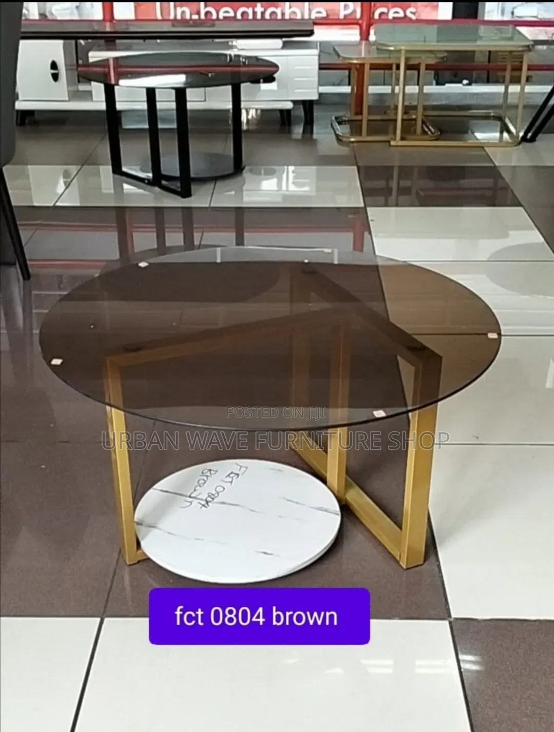 Top Glass Centre Round Table