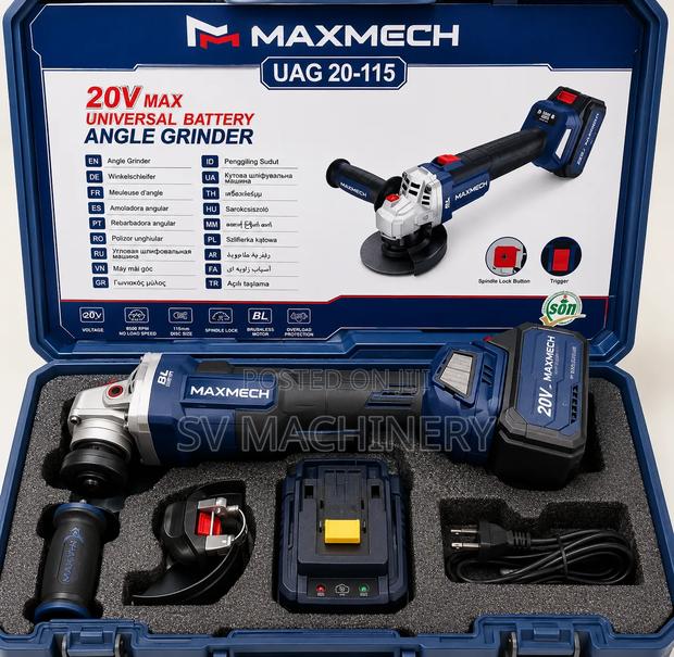 Heavy Duty 4.5" Maxmech Cordless Angle Grinder