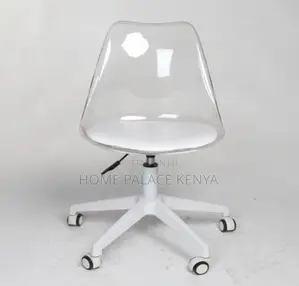 Makeup Chair: Plastic Swivel Chair With Adjustable Height With Wheels