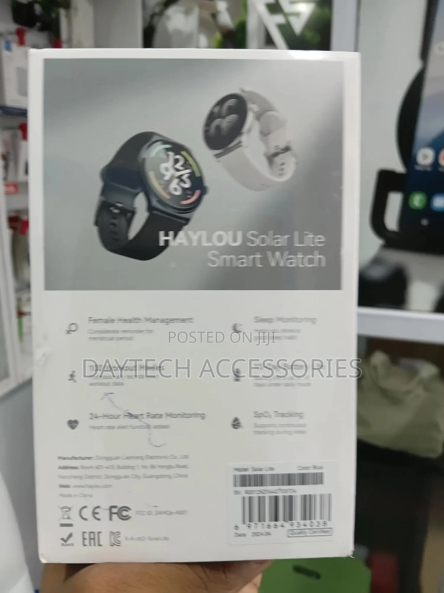 The Haylou Solar Lite Smartwatch - Black