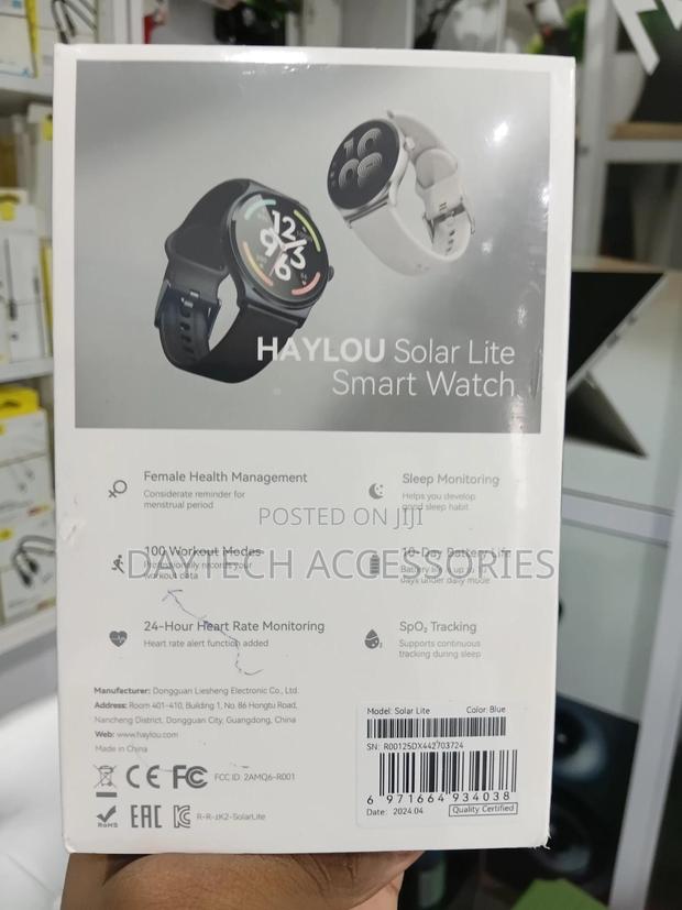 The Haylou Solar Lite Smartwatch - Black - thumbnail 4