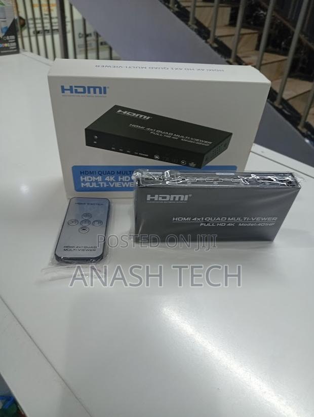 Hdmi 4 in 1 Out Quad Screen Splitter With Remote Control