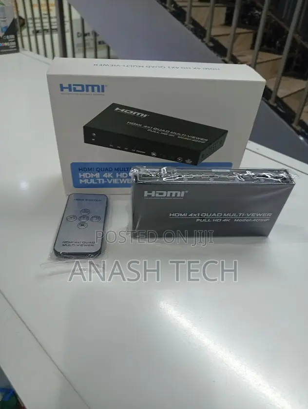 Hdmi 4 in 1 Out Quad Screen Splitter With Remote Control
