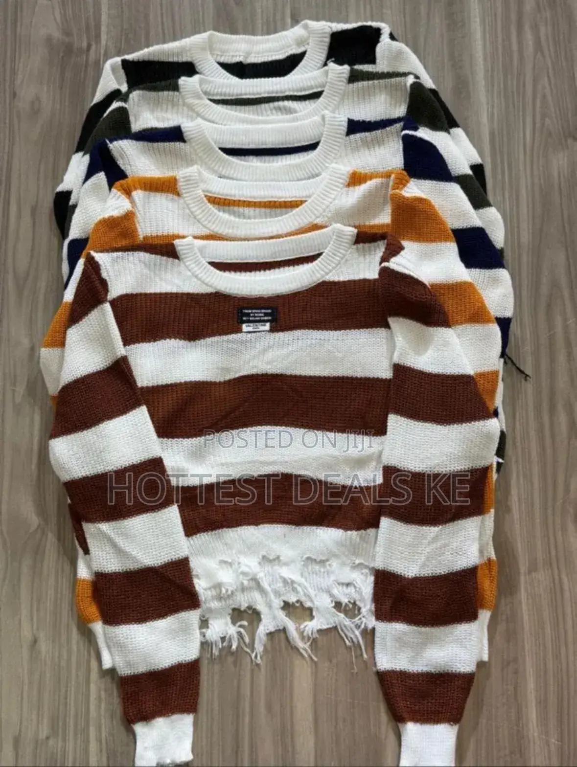Cute Striped Sweater Tops