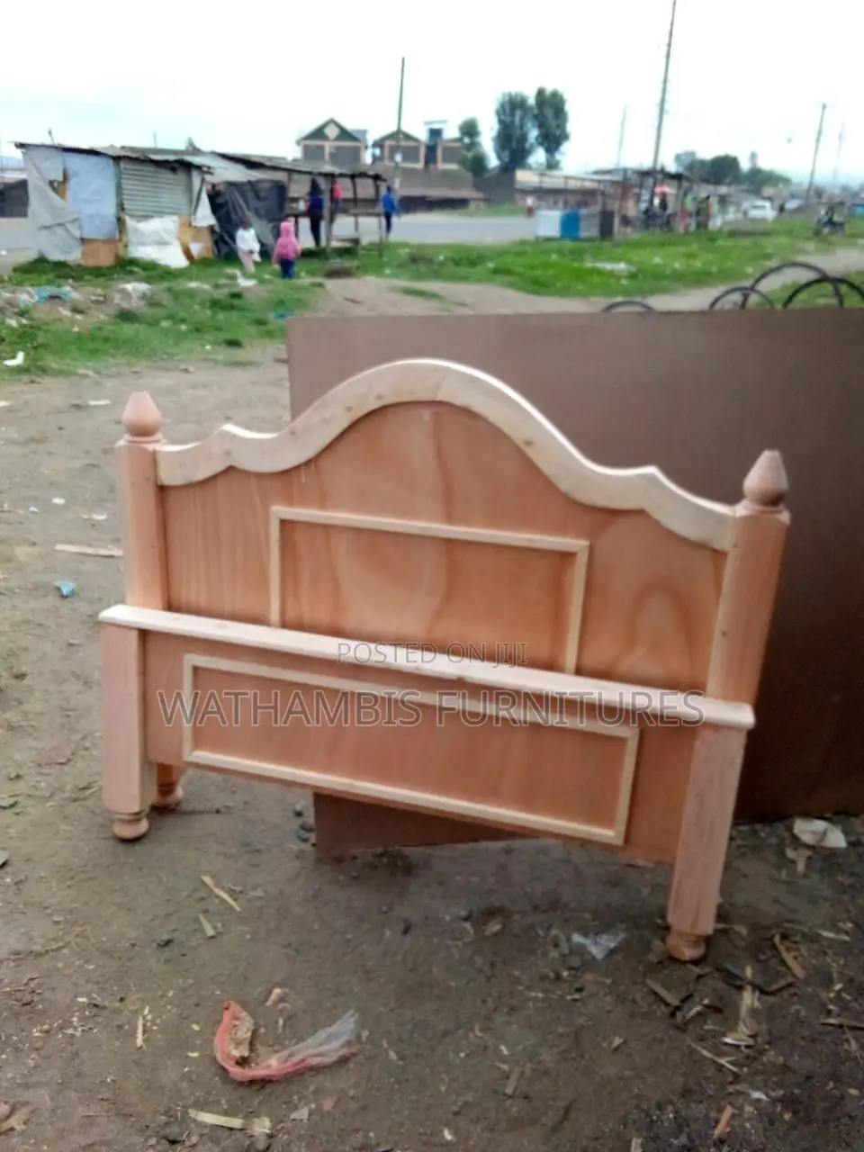 Brown Board Bed