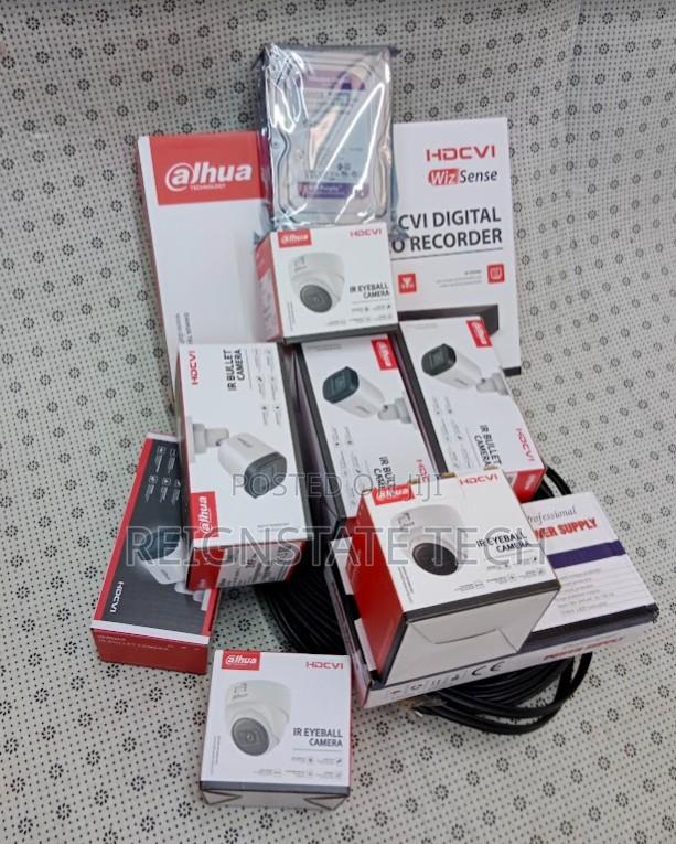 6 Dahua Surveillance Cameras Complete Installation Kit