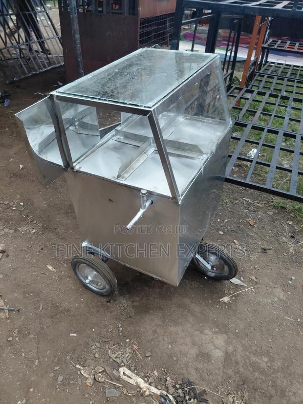 Snacks Display Trolley.