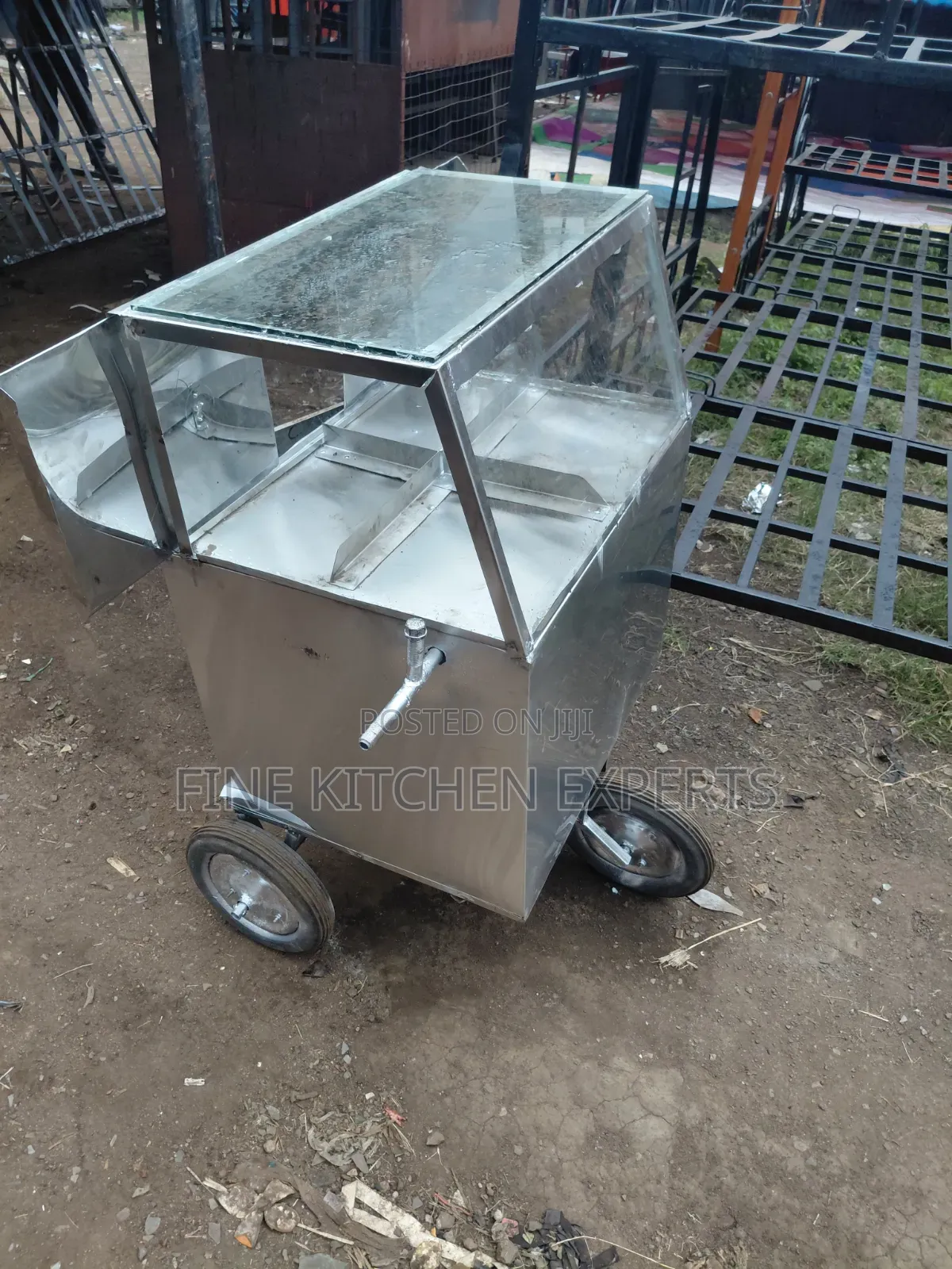 Snacks Display Trolley.