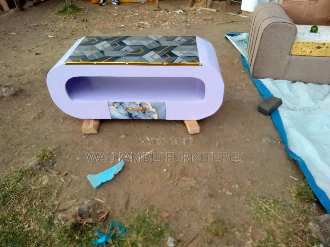 White/Grey Coffee Table